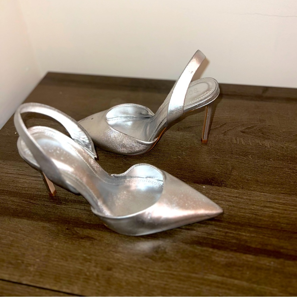 Schutz pointy toe sling back